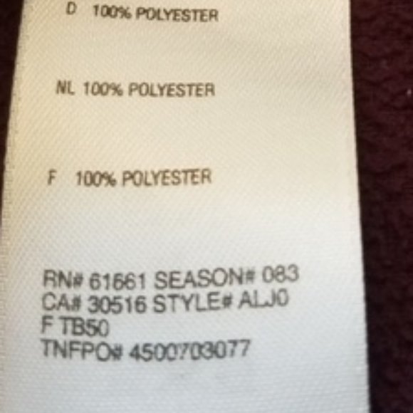TNF 100 Glacier 1/4 Zip Pull-over Fleece - Picture 5 of 7
